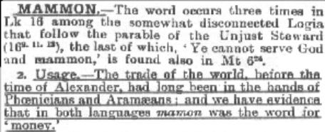 mammon money mark of the beast