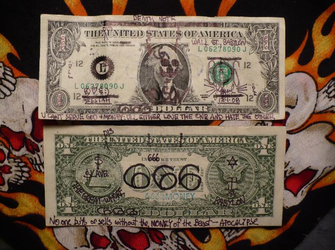 666 devil dollar mark of the beast money
